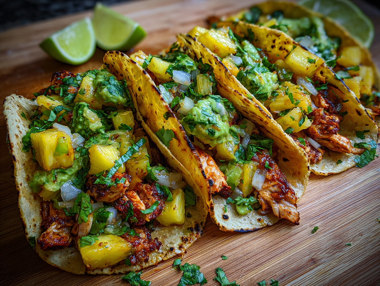 One Pan Chicken and Pineapple Tacos - Step 2