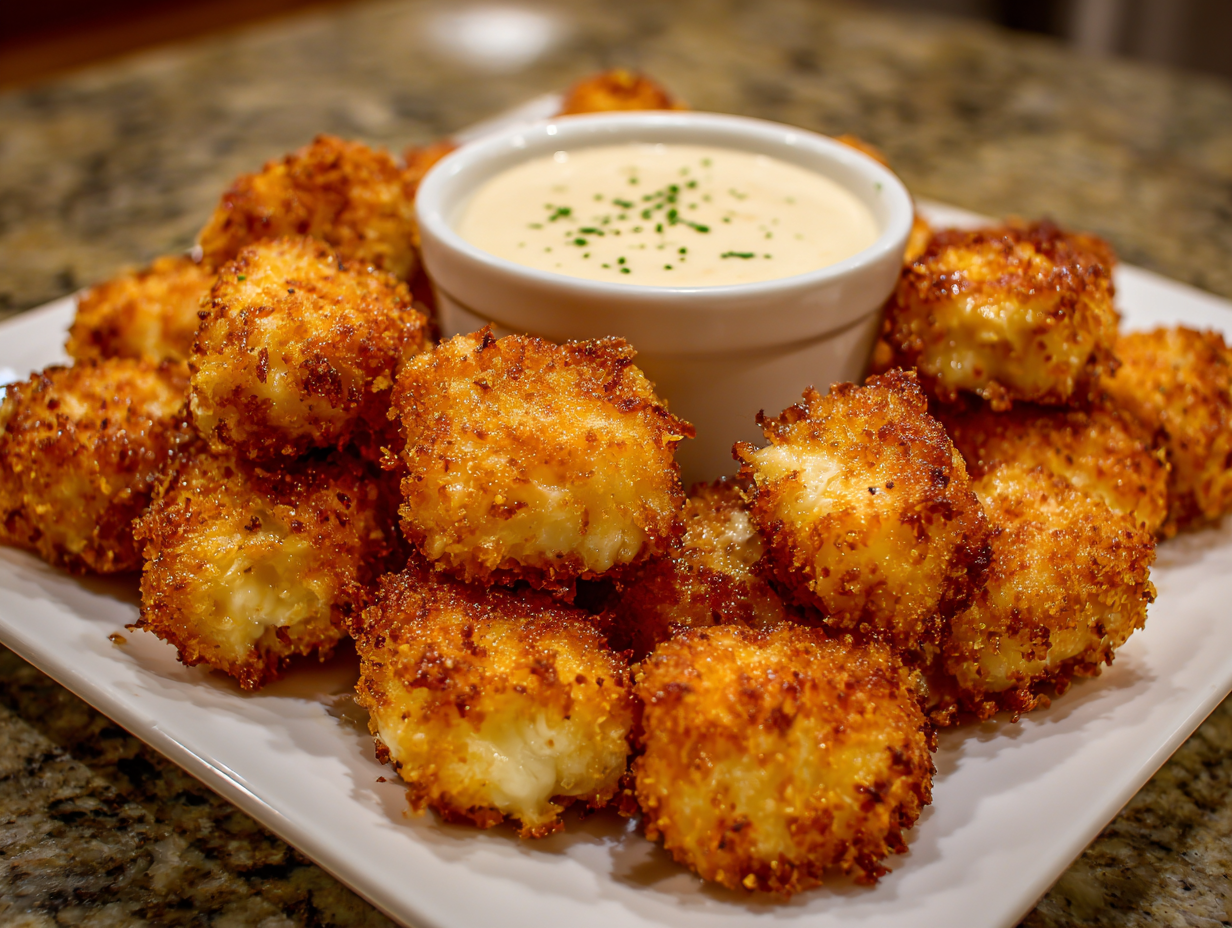 Easy Fried Cheese Bites recipe