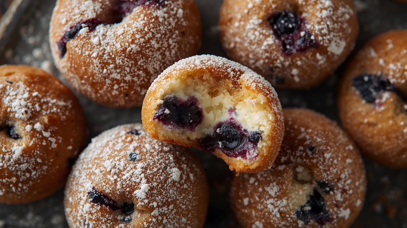 Blueberry Cottage Cheese Donut Holes - Step 2