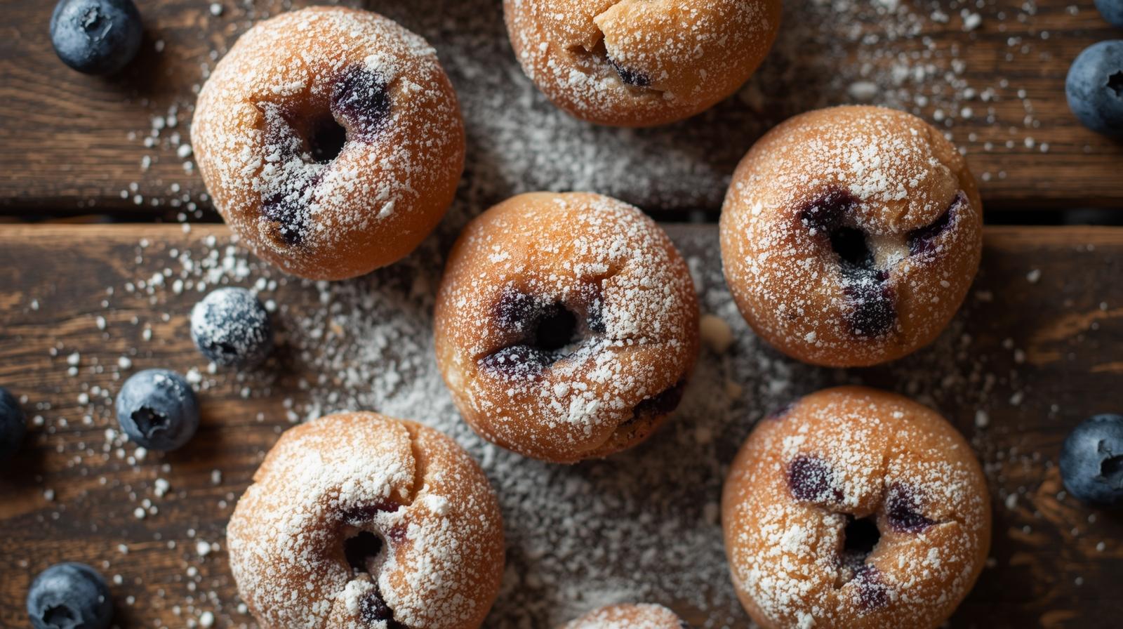 Blueberry Cottage Cheese Donut Holes - Step 3