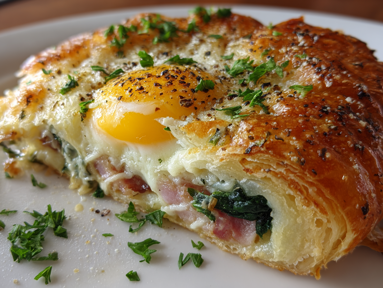 Baked Eggs Napoleon - Step 2