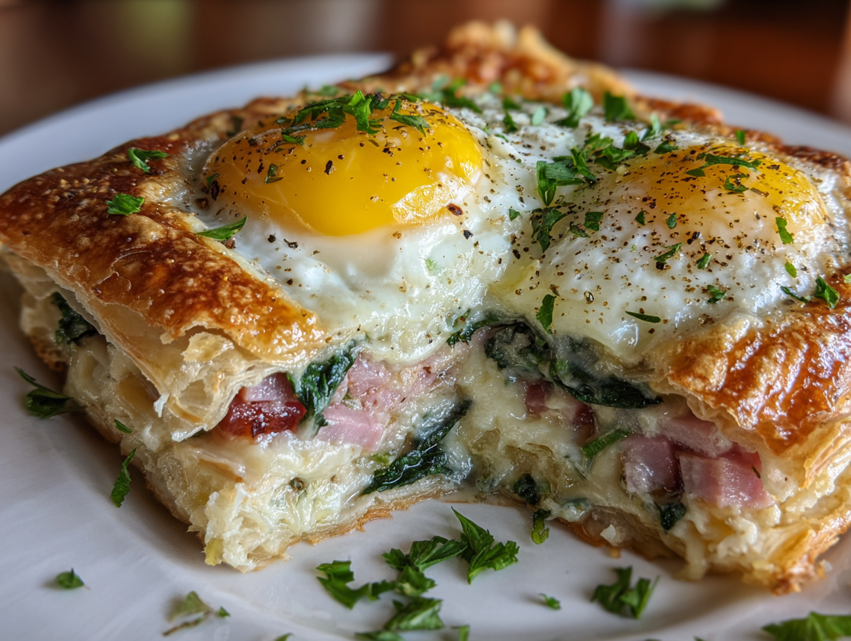 Baked Eggs Napoleon - Step 3