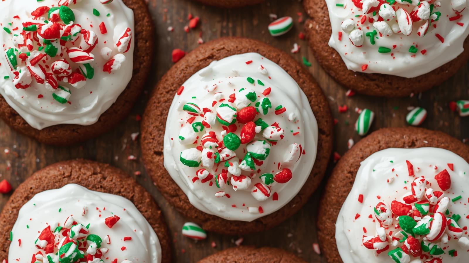 Hot Cocoa Cookies with Marshmallow Frosting - Step 2