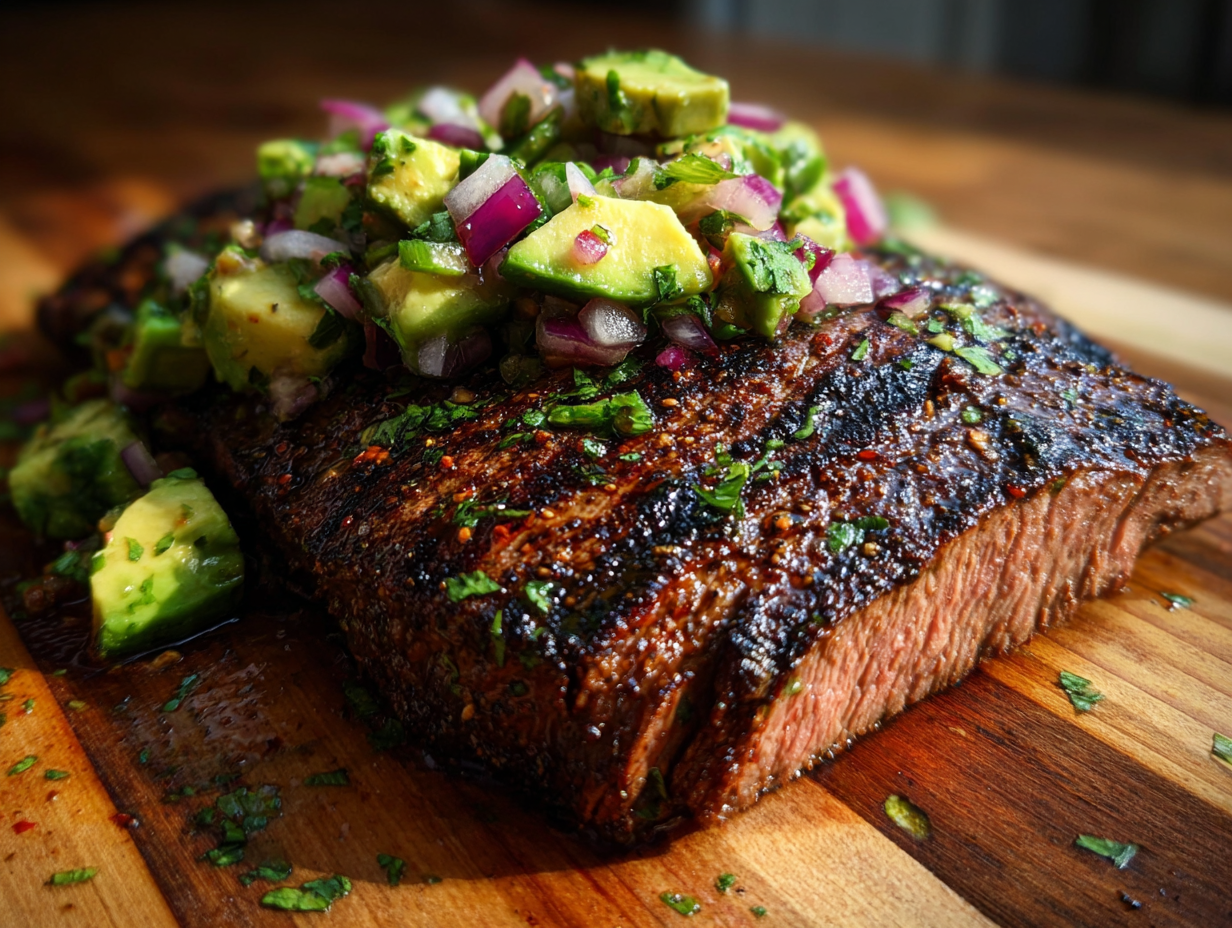 Juicy Chili-Lime Flank Steak with Avocado Salsa - Step 2