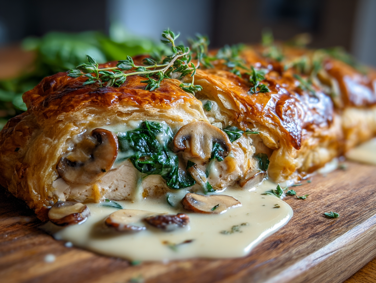 Chicken Wellington with Dijon Cream Sauce - Step 2