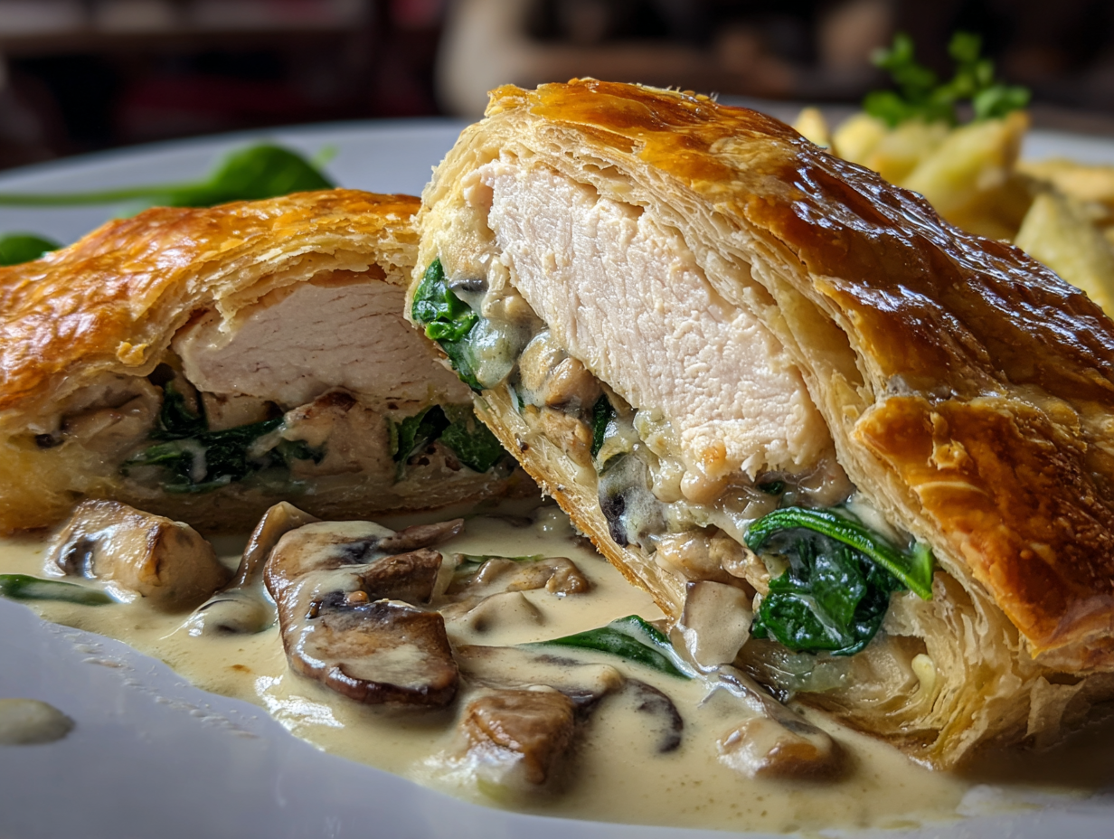 Chicken Wellington with Dijon Cream Sauce - Step 3