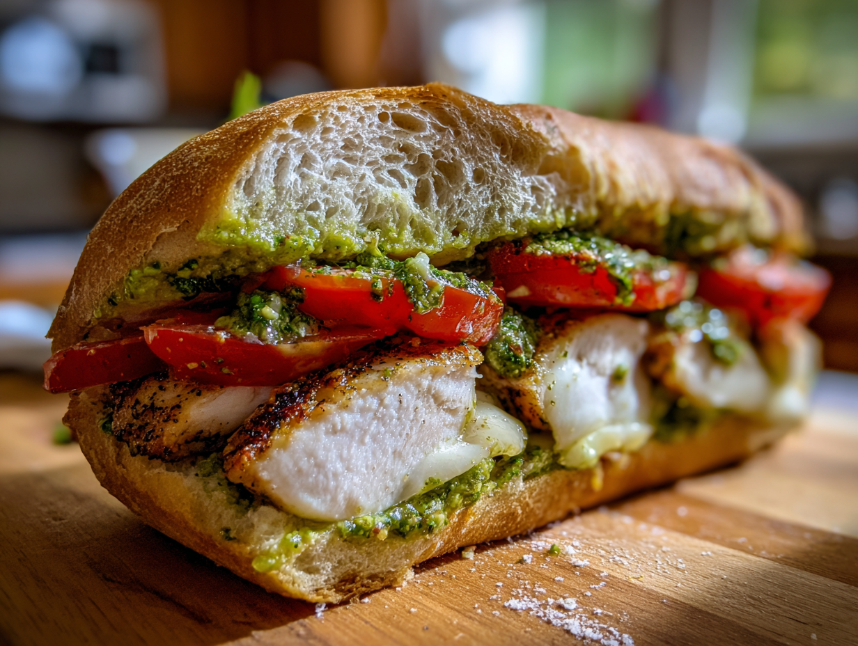Chicken Pesto Sandwich Recipe recipe