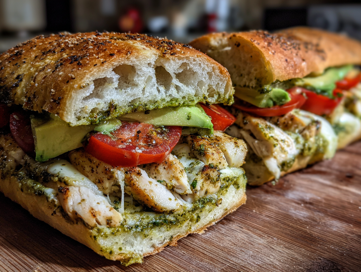 Chicken Pesto Sandwich Recipe - Step 3