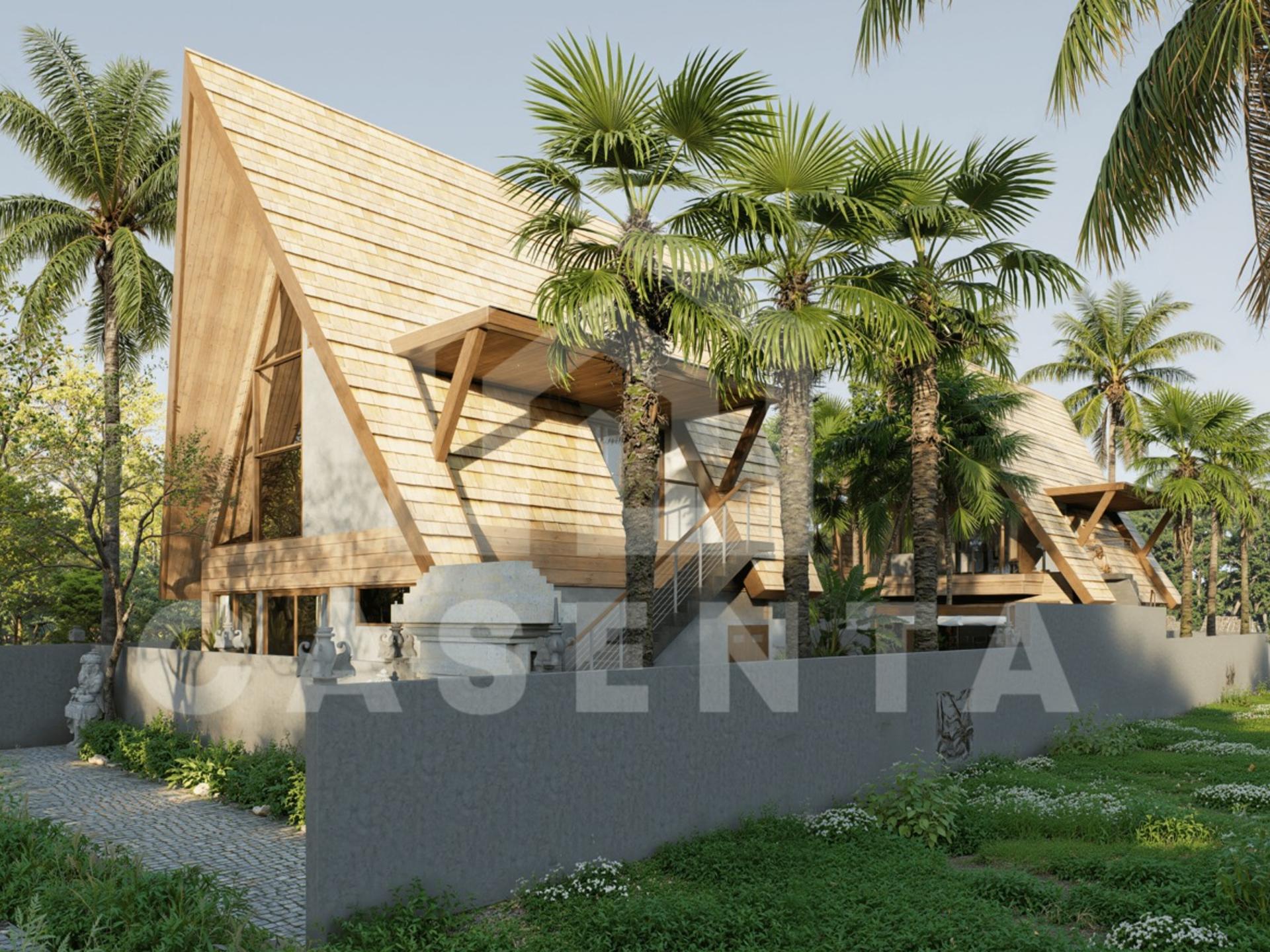 Tropical wellness villa for sale in Ubud