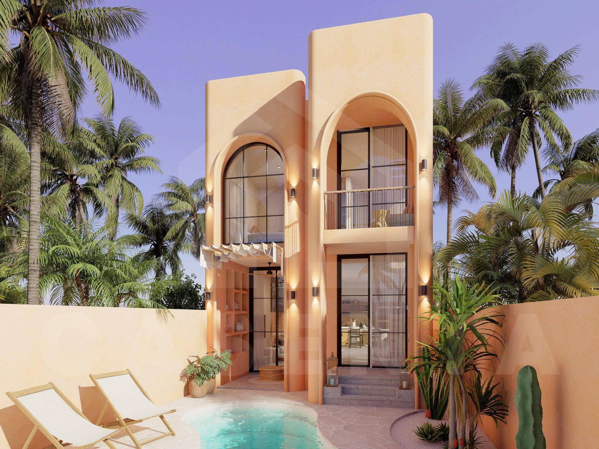 Facade of gorgeous 2 bedroom villa in Uluwatu