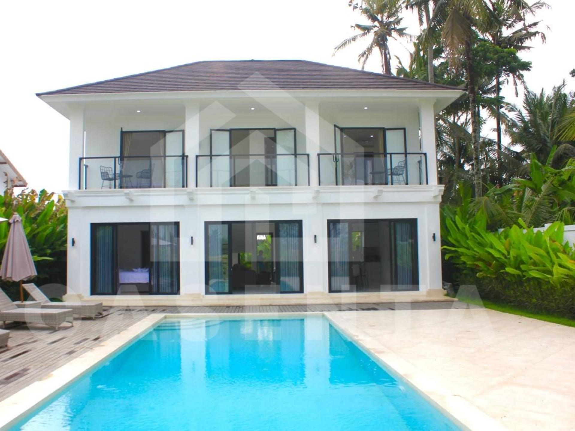 Beautiful 3 bedroom villa with rice field view in Ubud