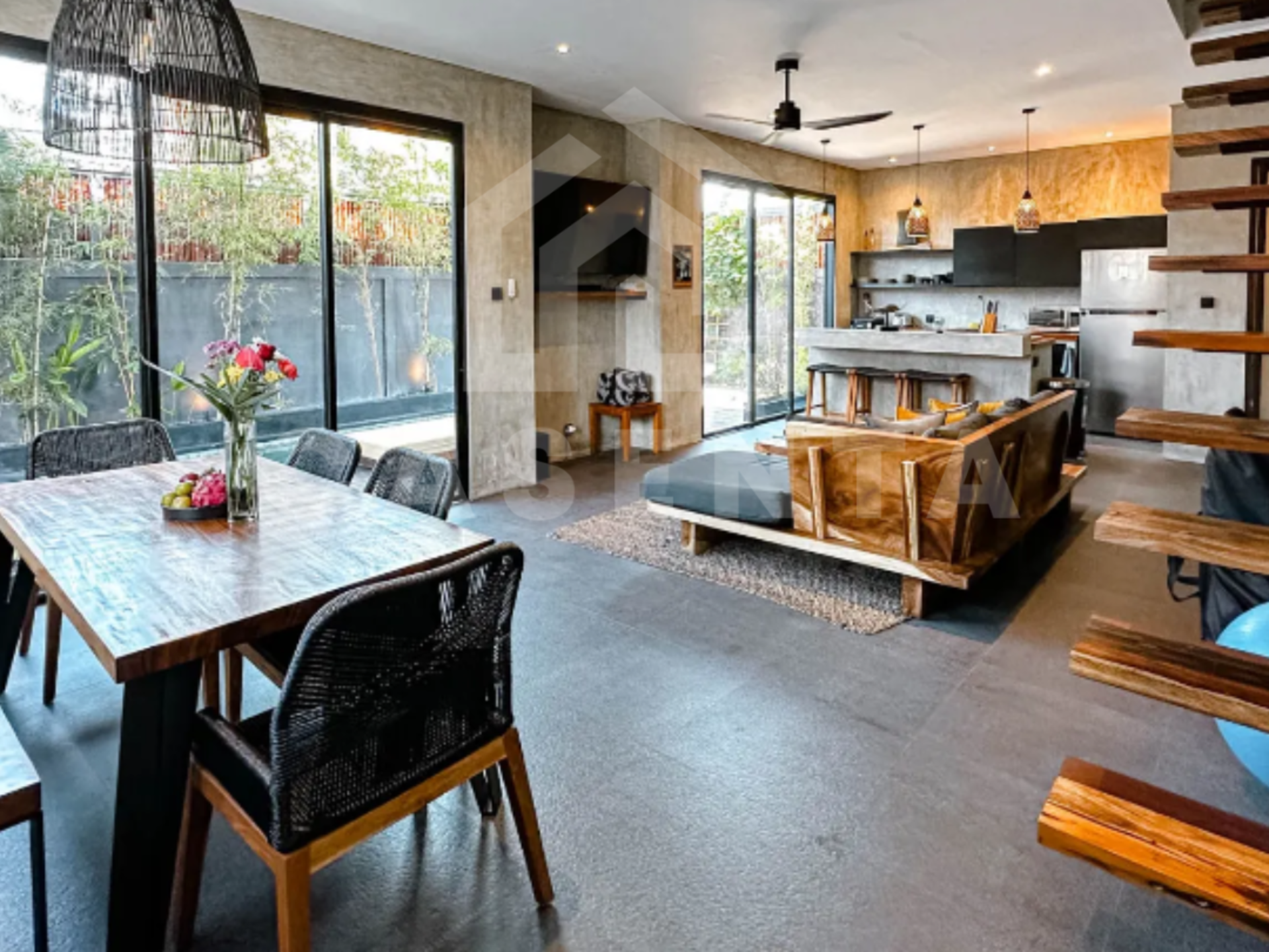 Industrial Style 2 Bedrooom Villa in The Heart of Berawa