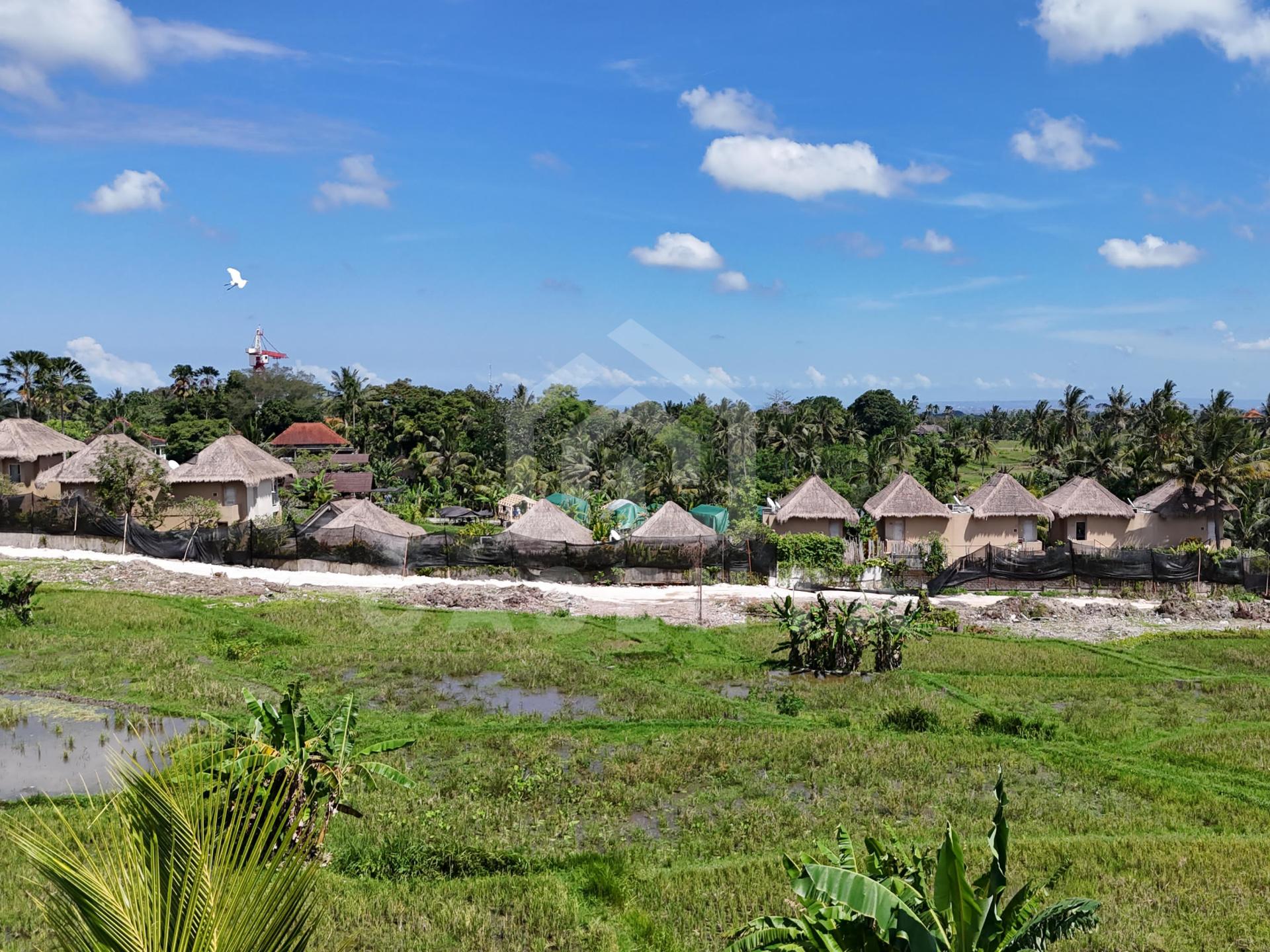River backed development land in Ubud surrounded by boutique resorts and rice fields