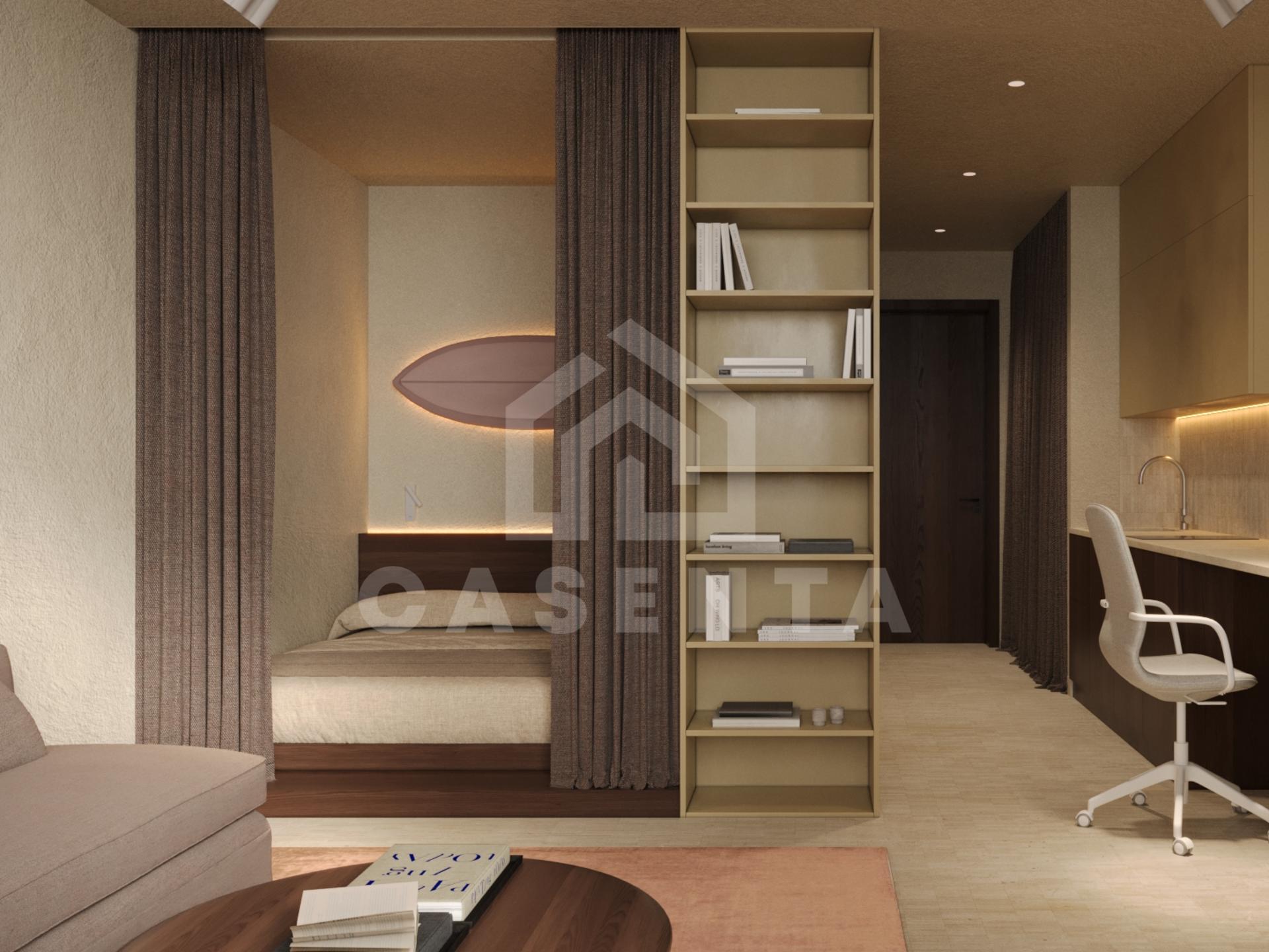  Furnished 1 bedroom apartment in Kedungu with kitchen and living area