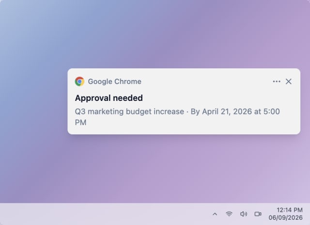 Initial Approval Request — Web push (Windows)