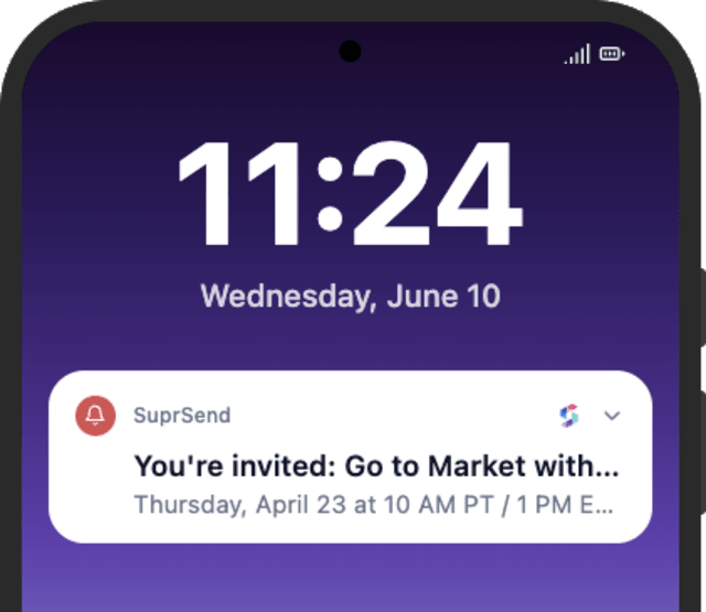 Webinar Notification — Android push