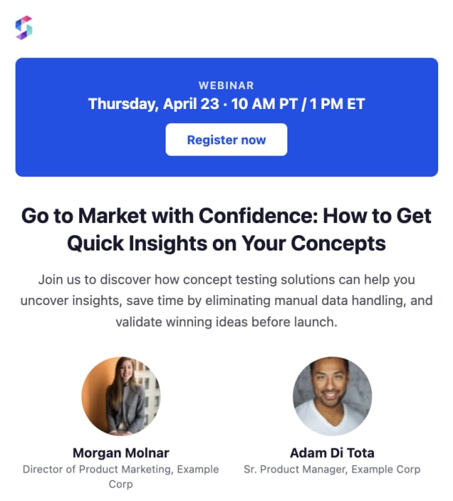 Webinar Notification — Email