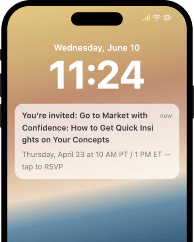 Webinar Notification — iOS push