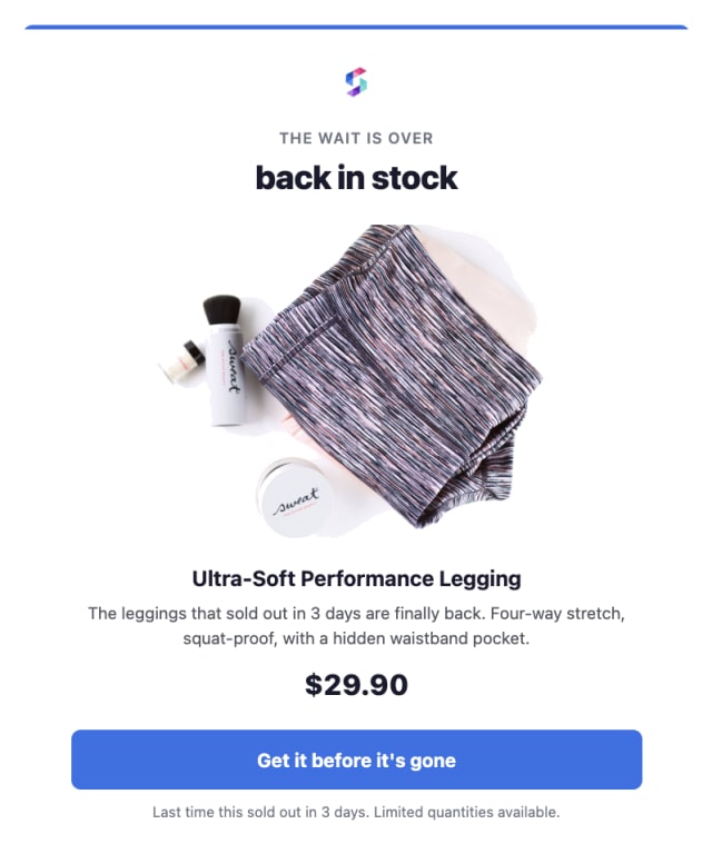 Restock Alert — Email