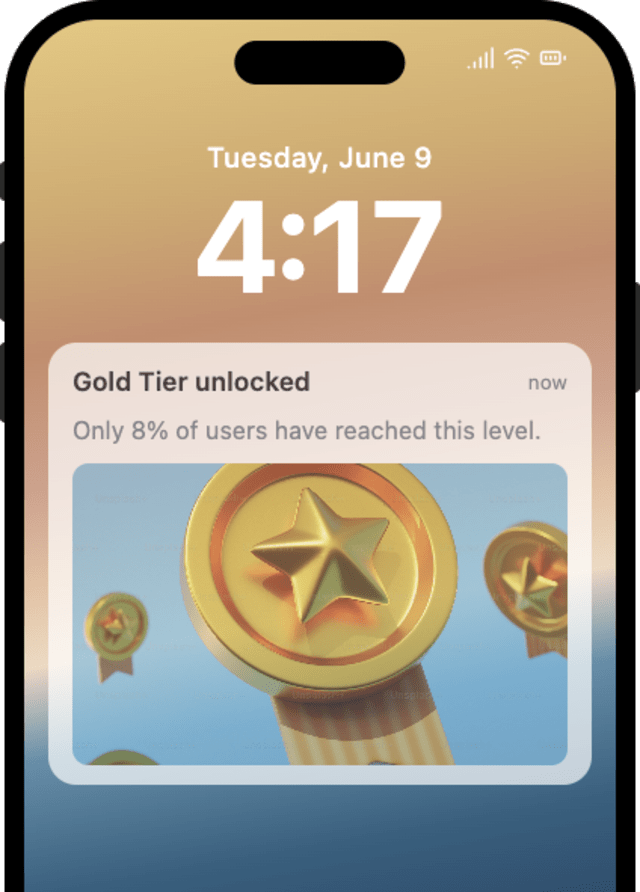 High Significance Celebration Events — iOS push