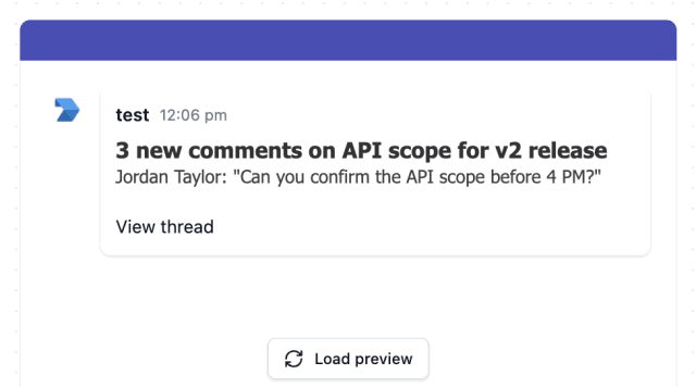 Comment on My Resource — Microsoft Teams