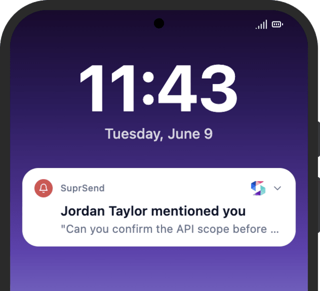 Comment with Mention — Android push