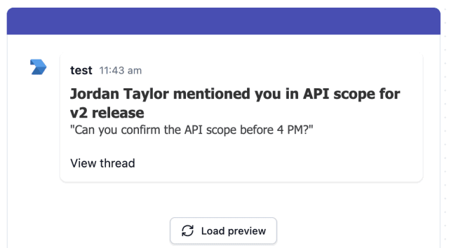 Comment with Mention — Microsoft Teams