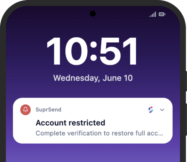 KYC Deadline Reached — Android push