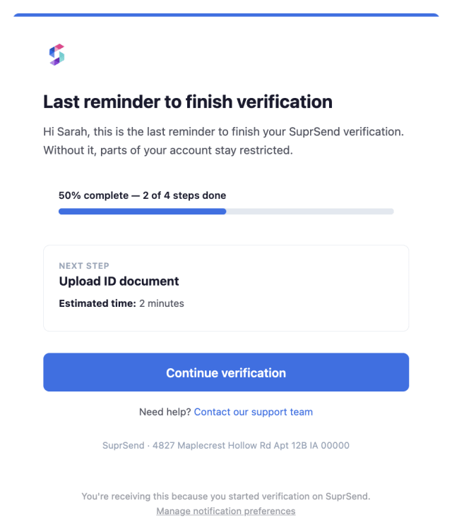 Final Reminder KYC — Email