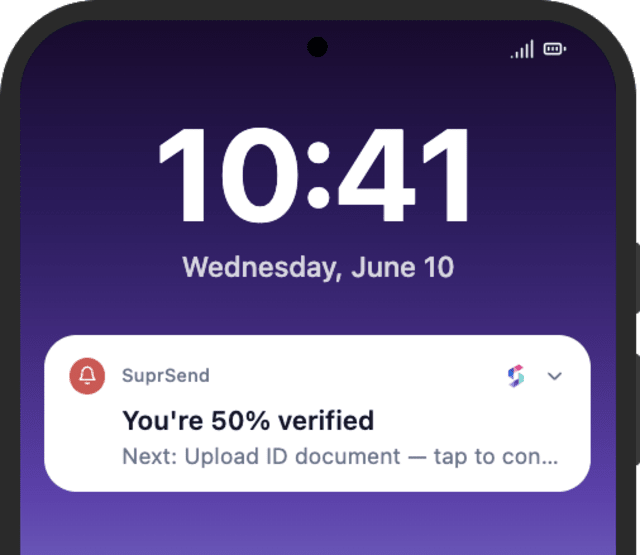 Reminder KYC — Android push