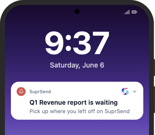 Re-engagement Reminder — Android push