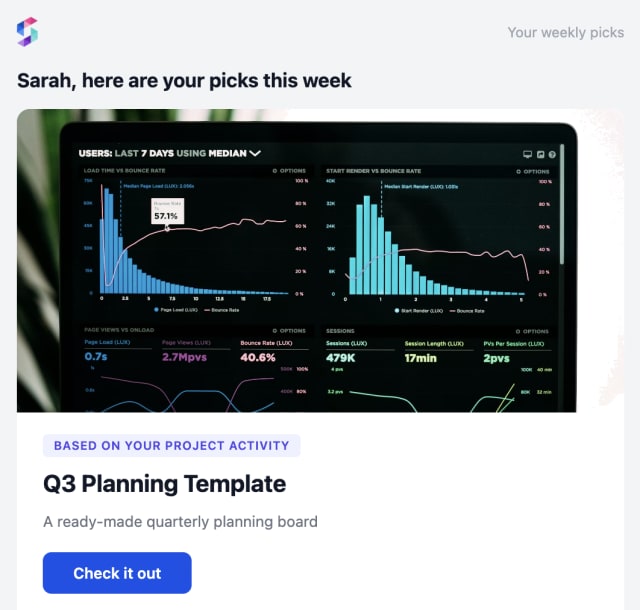 Recommendations Digest — Email