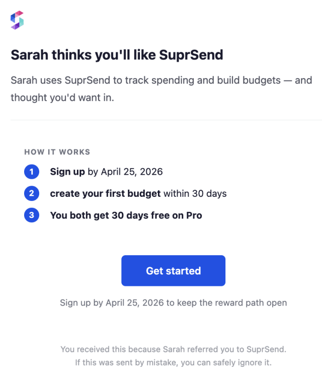 Referral Invite — Email