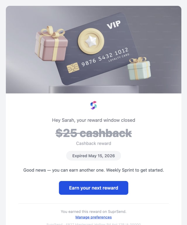 Reward Expired — Email