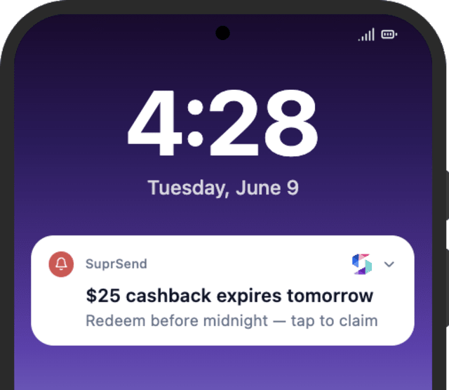 Reward Expiry Tomorrow — Android push