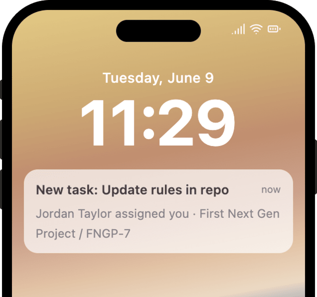 High Priority Task Assignment — iOS push