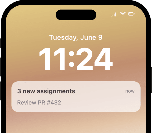 Standard Priority Task Assignment — iOS push