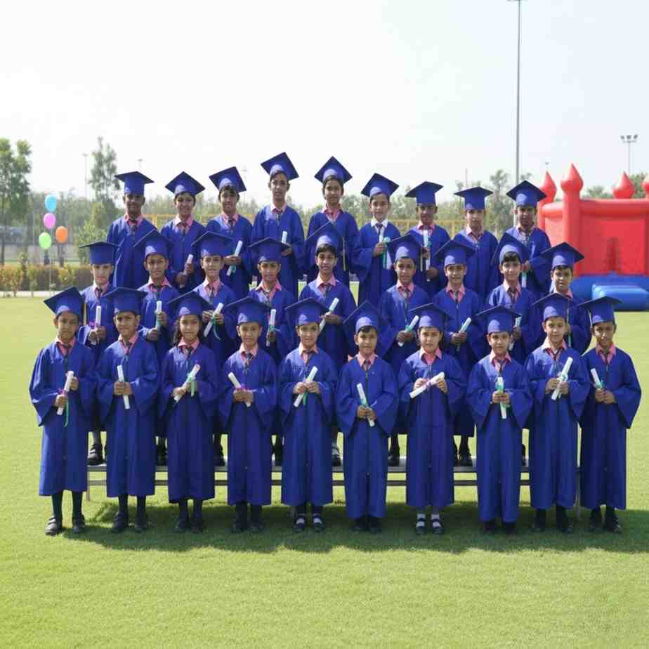 Students learning at Alwar School of Excellence