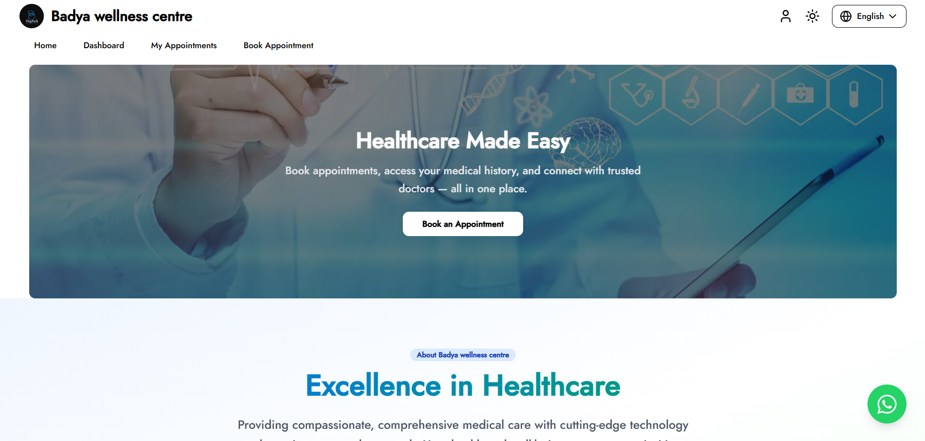 Screenshot of Badya Clinic: Comprehensive Multi-Vendor Clinic Management System project