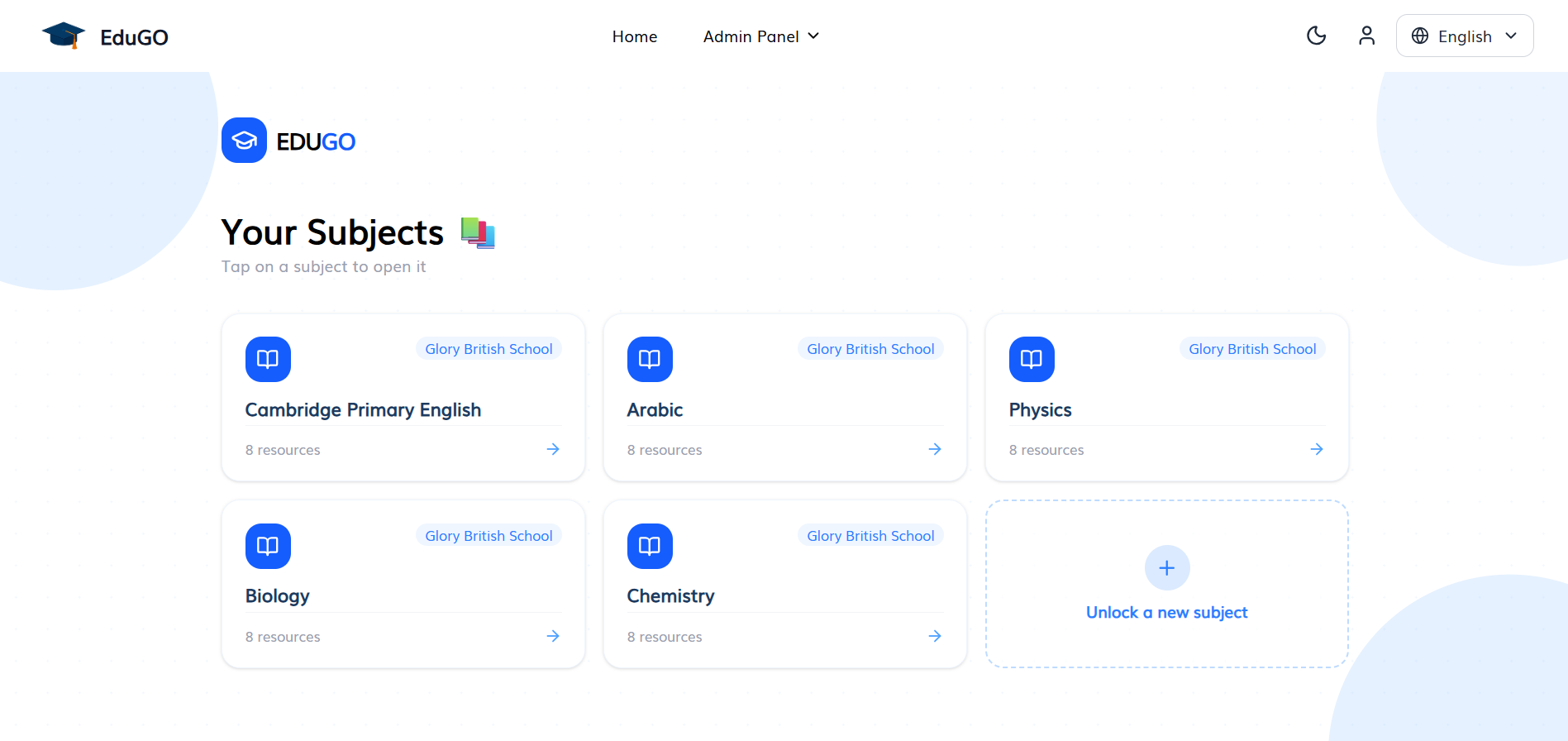 Screenshot of EduPlatform: Comprehensive Educational Platform for Students project