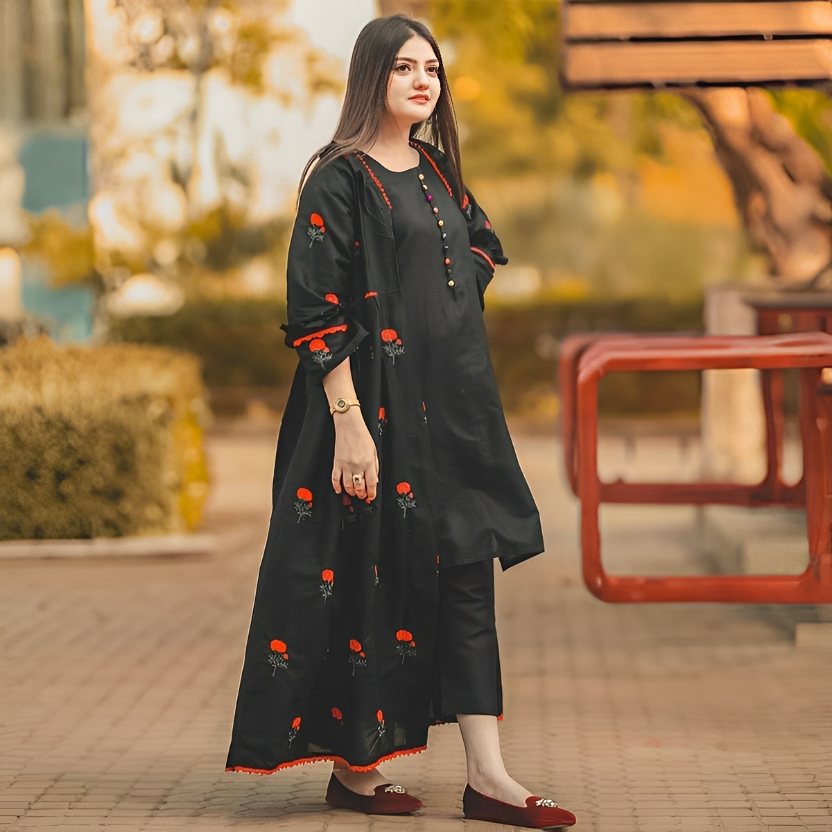 Embroidered Lawn Kurti 3