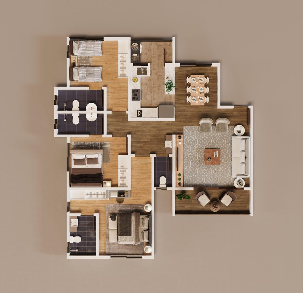 grandville luxury apartments phase 3 layout