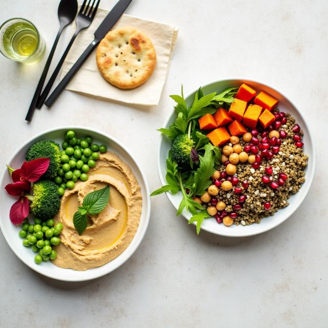Platos de comida vegetariana