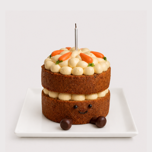 Salted Caramel Carrot Plush Cake
