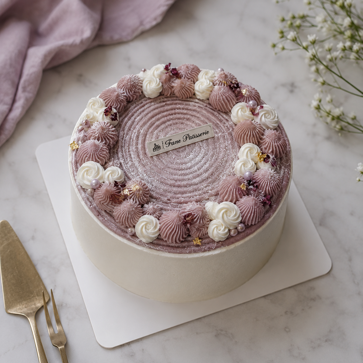 Taro (Yam) Mille Crêpe 4