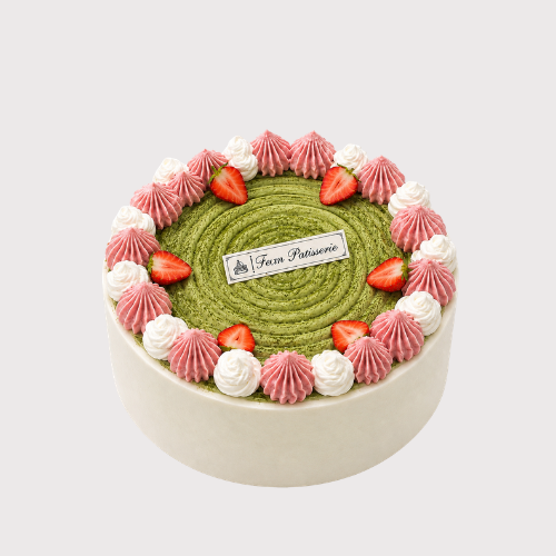 Strawberry Matcha Mille Crêpe