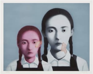 Two Sisters by Zhang Xiaogang