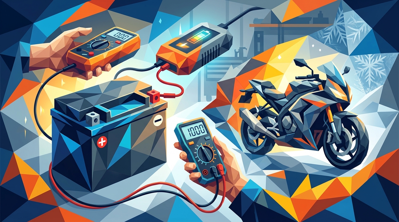Akumulator motocyklowy po zimie - ładowanie, regeneracja, wymiana