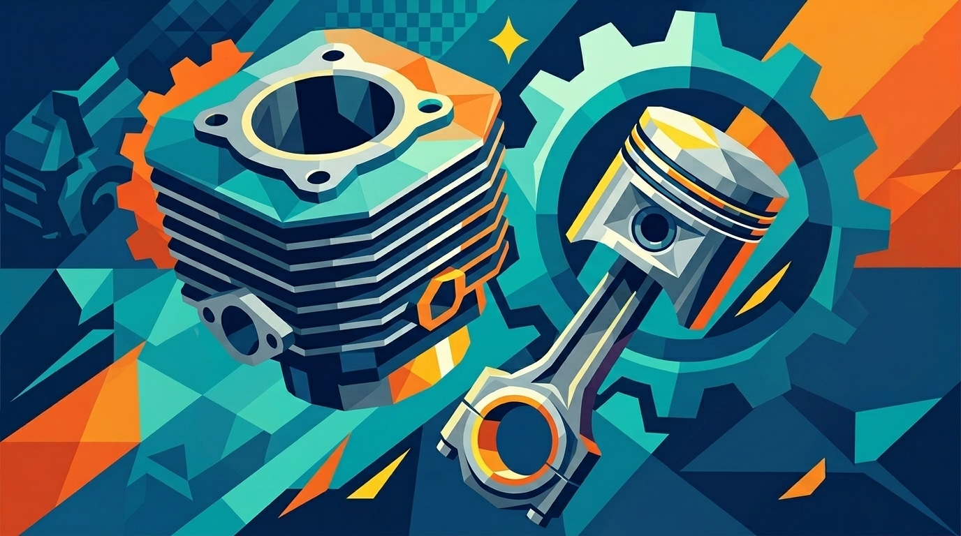 Cylinder i tłok w skuterze GY6 - kiedy wymienić, jak dobrać