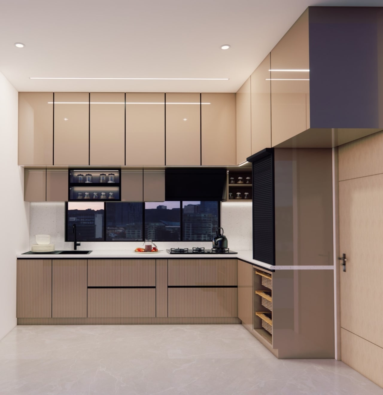 Custom cabinetry manufactured in the Studio Housify facility